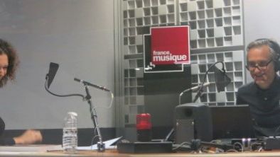 France Musique, studio 361... Anne-Madeleine Goulet & Philippe Venturini (g. à d.)