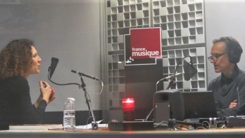 France Musique, studio 361... Anne-Madeleine Goulet & Philippe Venturini (g. à d.) ©Radio France - Annick Haumier / RF