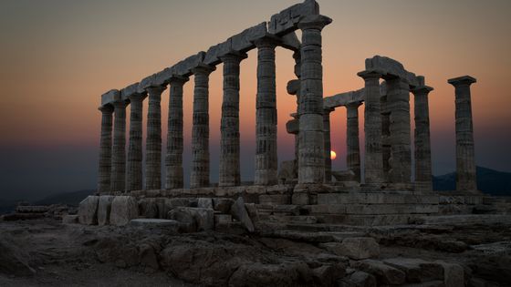Le Temple de Poséidon au Cap Sounion (Grèce), édifié en 444 av. J.C ©Getty - Ed Freeman