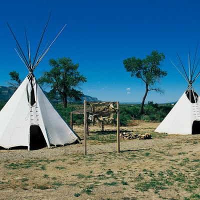 Camp des Indiens Ute, région des Four Corners, Colorado