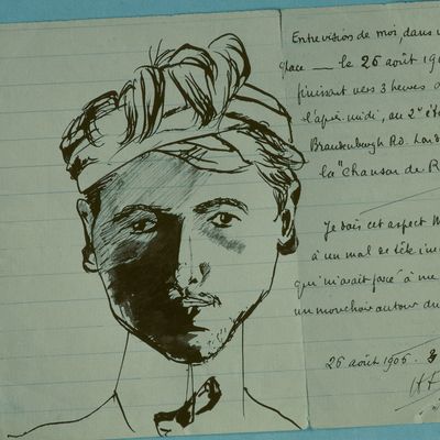 Un dessin de Alain Fournier en 1906