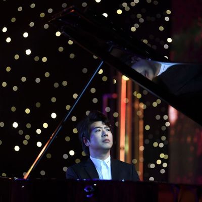 Le pianiste Lang Lang photographié le 4 septembre 2020 à Pékin, à la soirée célébrant la sortie de son dernier enregistrement des Variations Goldberg de Jean-Sébastien Bach