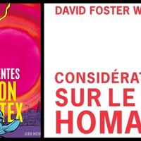 Couvertures de Veron Subutex de Luz et Virginie Despentes & Considération sur le homard T2 de David Foster Wallace