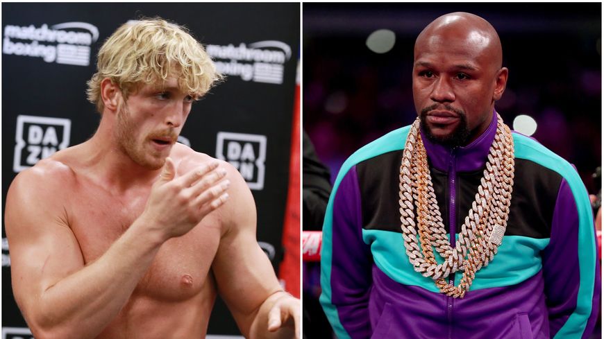 Logan Paul - showcase Logan Paul Workout en Californie (Leon Bennett ) + Floyd Mayweather - sur le ring avant le combat Errol (Tom Pennington)Spence Jr VS Mikey Garcia (