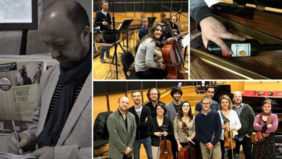 Yassen Vodenitcharov, L'ensemble L'Itinéraire et l'équipe Alla Breve au studio 106 - Robin Pharo, Lucia Peralta