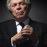 Pierre Joxe, emblématique ministre de l'Intérieur de François Mitterrand, ici à Paris en décembre 2014