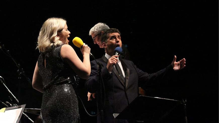 Louise Dearman et Graham Bickley au Chichester Festival Theatre our le spectacle "Garland and Sinatra"