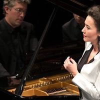 Stéphanie D'oustrac et Pascal Jourdan à Francfort en mars 2019