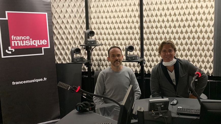 Martin Pénet et Roberto Alagna à France Musique