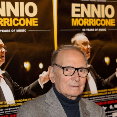 Ennio Morricone pendant son '50 Years of Music' live tour à Berlin et avant la remise du European Film Prize le 7 December 2013