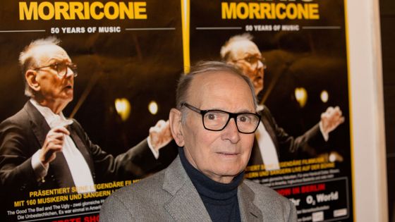 Ennio Morricone pendant son '50 Years of Music' live tour à Berlin et avant la remise du European Film Prize le 7 December 2013 ©Getty
