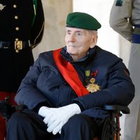 Hubert Germain lors de l'hommage national à Daniel Cordier