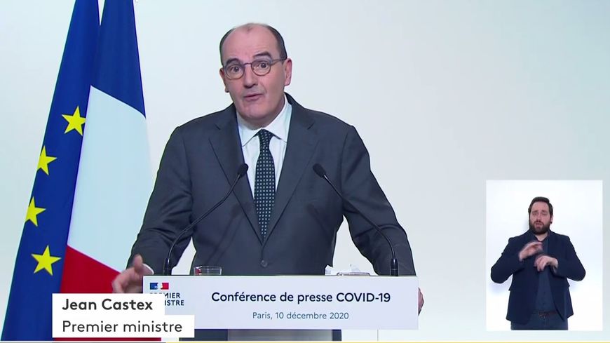 Jean Castex lors de son allocution du 10 décembre