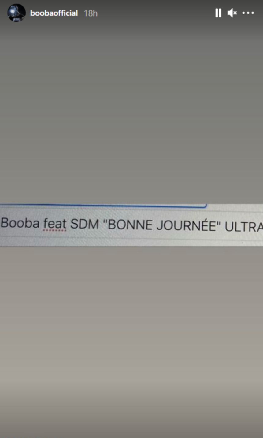 Capture d'écran Instagram @boobaofficial
