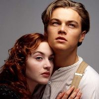 Jack (Leonardo DiCaprio) et Rose (Kate Winslet) dans le film 'Titanic' de James Cameron (1997)