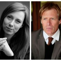 La cheffe d'orchestre Lucie Leguay / Le président de la Fédération des acteurs de la solidarité Pascal Brice
