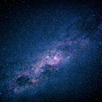 Galaxie de la voie lactée et étoiles brillantes, Namibie, Afrique