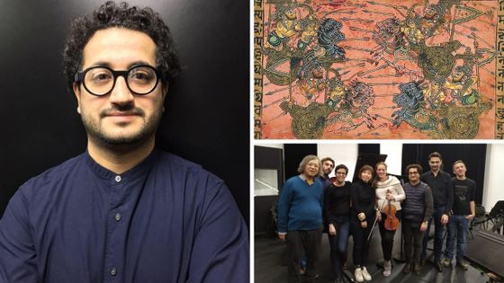 Miniature du Mahabharata : Combat entre Kripa et Shikhandi (Inde, vers 1670) / L'ensemble CAIRN et Sina Fallahzadeh à la Muse en Circuit d'Alfortville ©Radio France - Rasa Vaiciekauskaite / Amélie Burnichon