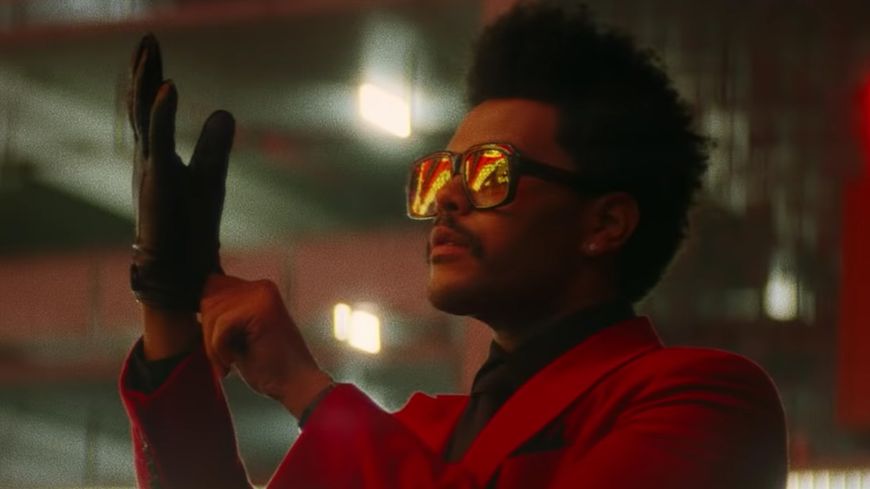 The Weeknd - Capture d'écran clip YouTube "Blinding Lights" (Anton Tammi)