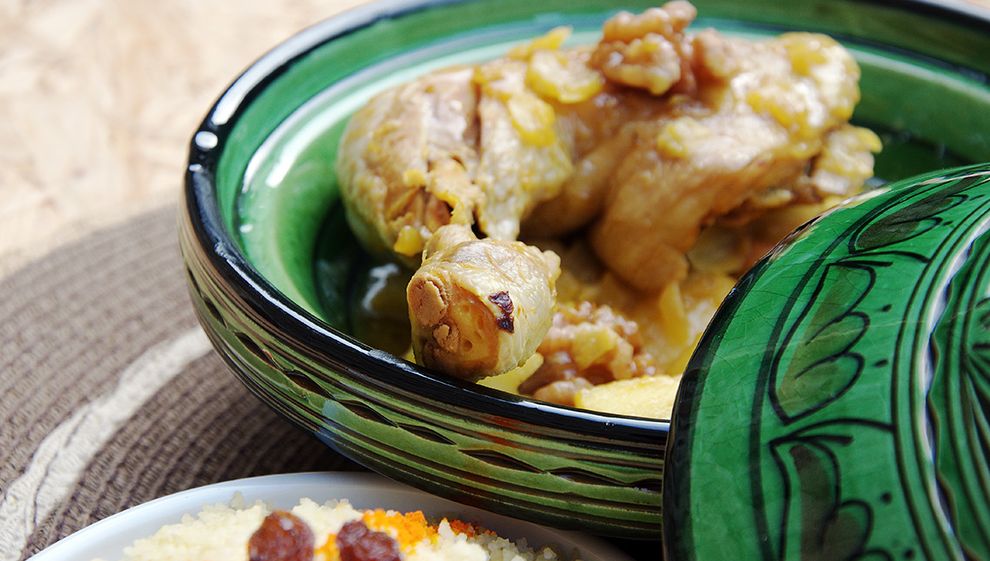 Tajine poulet gingembre