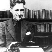 George Orwell, à l'écriture.