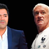 Jamel Debbouze et Didier Deschamps - (photo : Stephane Cardinale / Matthias Hangst)