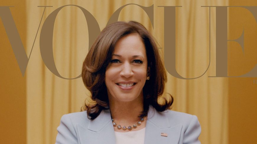 La vice présidente élue des États-Unis Kamala Harris en couverture de Vogue ( crédit : Vogue)