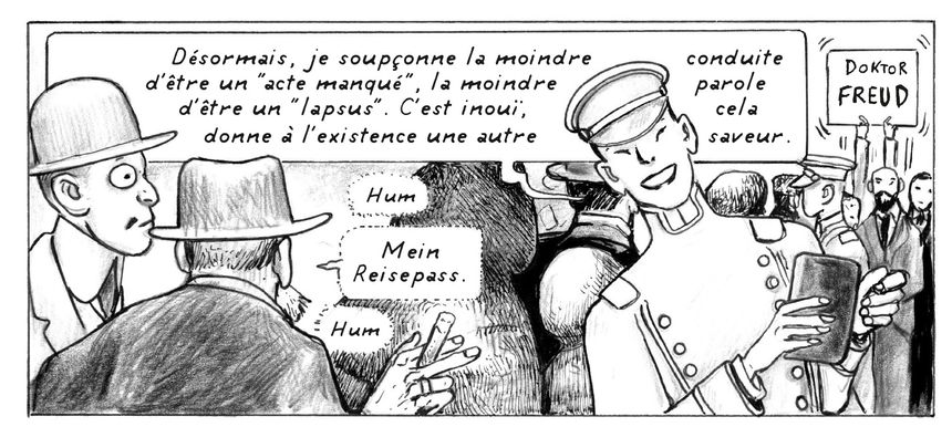 Détail d'une planche de Frink & Freud de Lionel Richerand et Pierre Péju