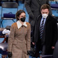 Ella Emhoff et son frère Cole lors de la cérémonie d'investiture de Joe Biden et Kamala Harris à Washington le 20 janvier 2021