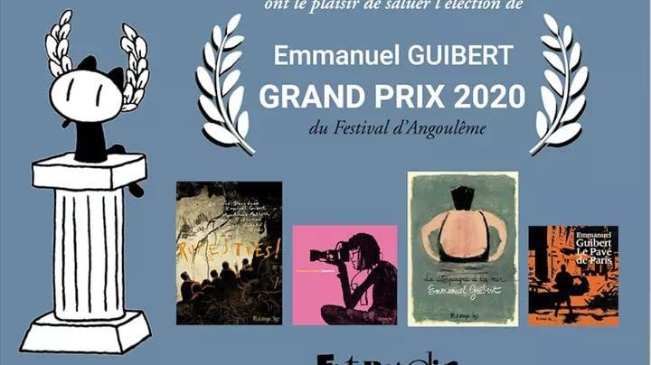 Emmanuel Guibert, Grand Prix 2020 du Festival d'Angoulême