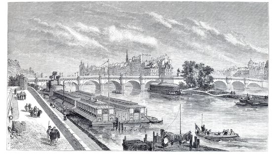 Vue de Paris dans les années 1870. Collection DigitalVision Vectors - Grafissimo via Getty Images