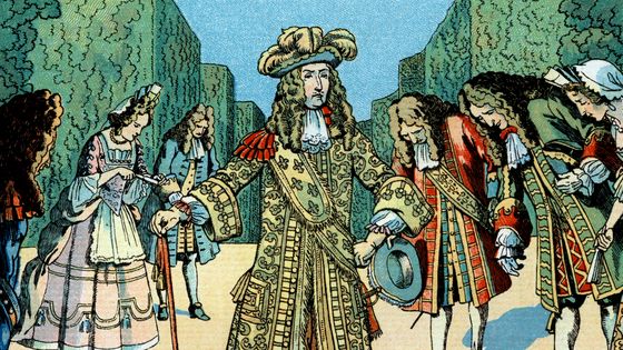 Louis XIV entouré de courtisans ©Getty - Apic