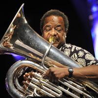 Howard Johnson au festival Jazz in Marciac en 2010.