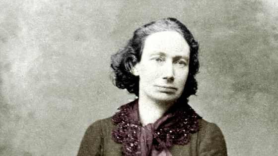 Louise Michel (1830 - 1905), anarchiste, socialiste, écrivaine, institutrice, elle pris part à la Commune en 1871., colorized document ©Getty - document colorisé - photo by Apic/Getty Images