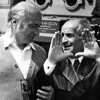 Gérard Oury et Louis de Funès sur le tournage des "Aventures de Rabbi Jacob"