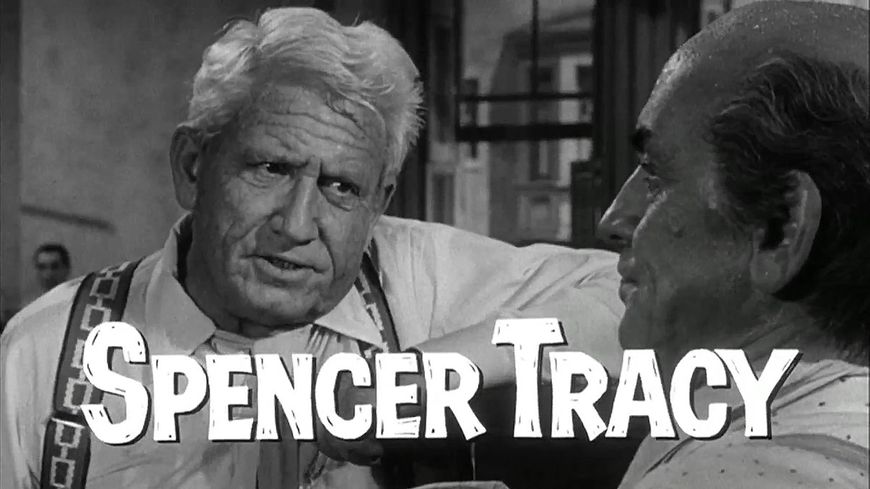 Image extraite du film "Procès du singe" ("Inherit the Wind",1961), long métrage de Stanley Kramer avec Spencer Tracy (à gauche)