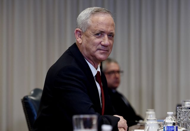 Benny Gantz lors d'un meeting au Pentagone (Washington) le 22 septembre 2020