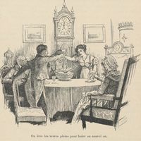 Illustration d'un recueil de "Contes" d'Andersen, éditeur : Félix Juven (Paris) Illustration de Hans Tegner, (1853-1932).