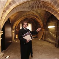 L'architecte Jean-Michel Wilmotte présente le Collège des Bernardins à Paris, France, le 8 mars 2007