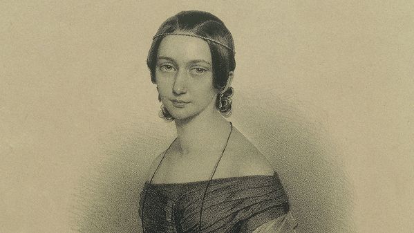 Portrait de Clara Wieck-Schumann.