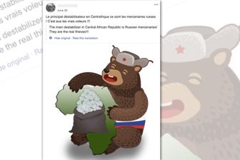 Image de propagande postée sur un compte Facebook lié à l’armée française, depuis supprimé. Image de propagande postée sur un compte Facebook lié à l’armée française, depuis supprimé.