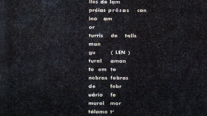 Poème d’Haroldo de Campos, si len cio