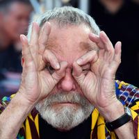 Le réalisateur anglais Terry Gilliam lors du Gala du CineMerit. Munich, Allemagne, le 2 juillet 2018.