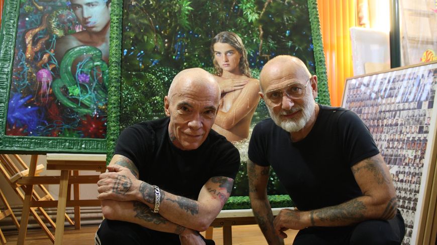 Pierre Commoy et Gilles Blanchard dans leur atelier du Pré Saint-Gervais