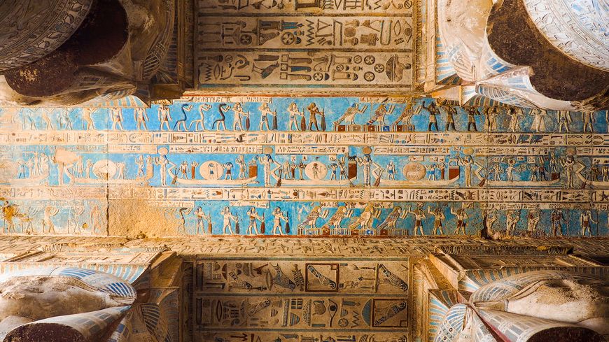 Le temple d'Hathor, en Egypte.