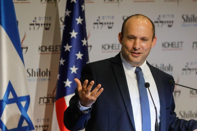 Naftali Bennett le 8 janvier 2020 à Jérusalem