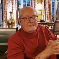 Jean-Marie Le Pen à son domicile à Rueil-Malmaison le 1er février 2021.