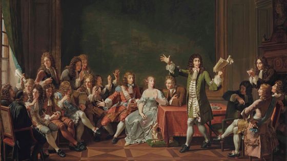 "Molière lisant sa comédie Le Tartuffe dans le salon de Ninon de L'Enclos", 1802 ©Getty - Collection privée / Fine Arts Images / Heritage Images