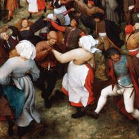 Danse de la mariée en plein (1566) de Pieter Brueghel l'Ancien
