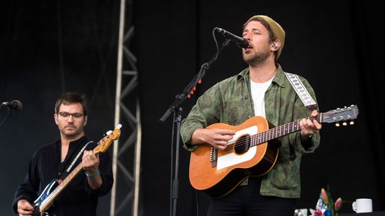 Le groupe Fleet Foxes en concert au Way Out West Festival à Göteborg, Suède, le 11 août 2018. ©AFP - THOMAS JOHANSSON / TT NEWS AGENCY